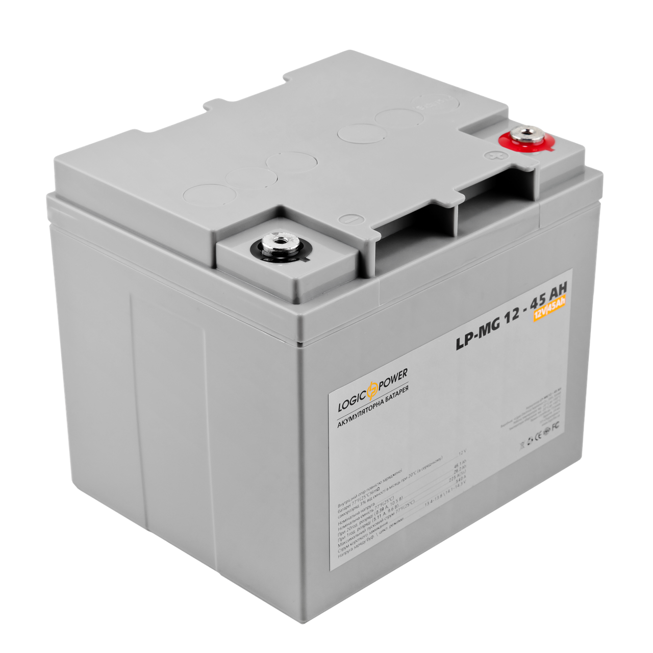 Аккумулятор мультигелевый LP-MG 12V - 45 Ah Silver