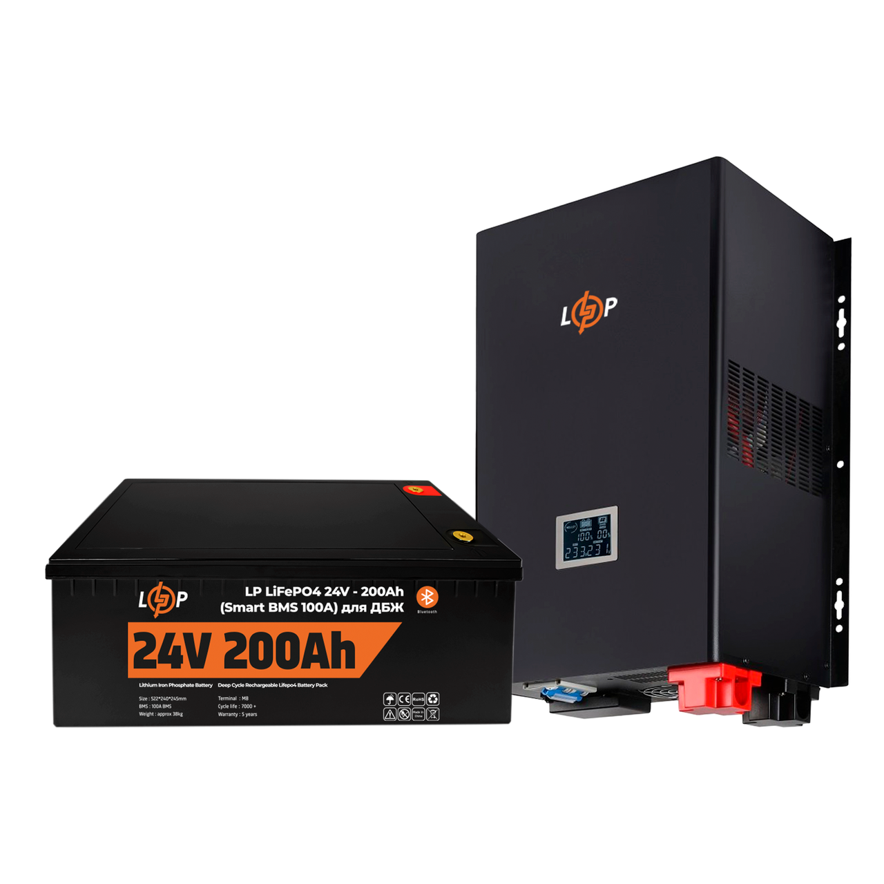 Комплект резервного питания LP (LogicPower) ИБП + литиевая (LiFePO4) батарея (UPS 3600VA + АКБ LiFePO4 5120W)