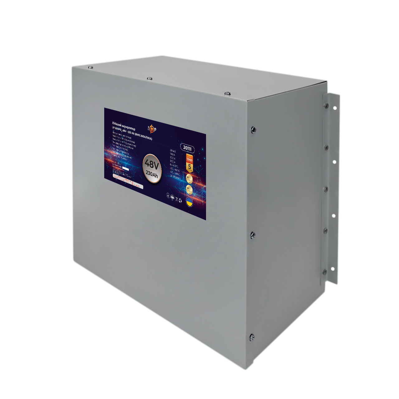 Аккумулятор LP LiFePO4 48V (51,2V) - 230 Ah (11776Wh) (BMS 200A/100A) металл