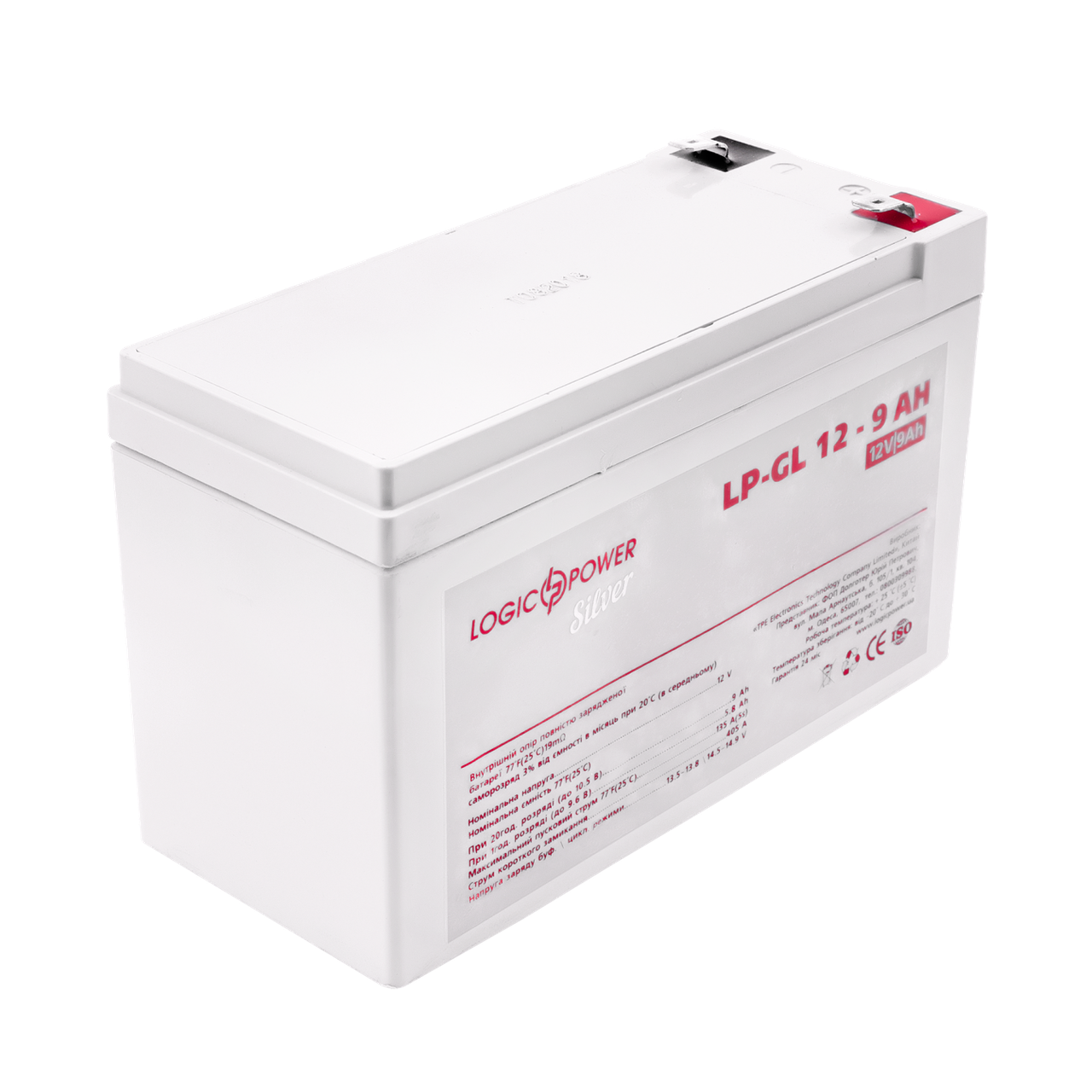 Аккумулятор гелевый LP-GL 12V - 9 Ah Silver