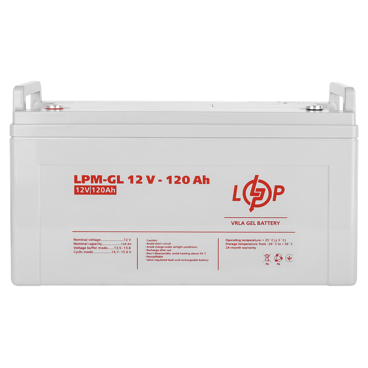 Аккумулятор гелевый LPM-GL 12V - 120 Ah
