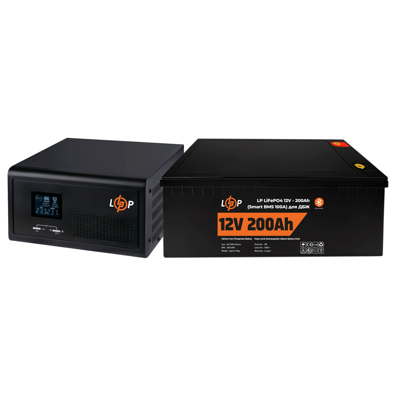 Комплект резервного питания LP (LogicPower) ИБП + литиевая (LiFePO4) батарея (UPS 1000VA + АКБ LiFePO4 2560W)