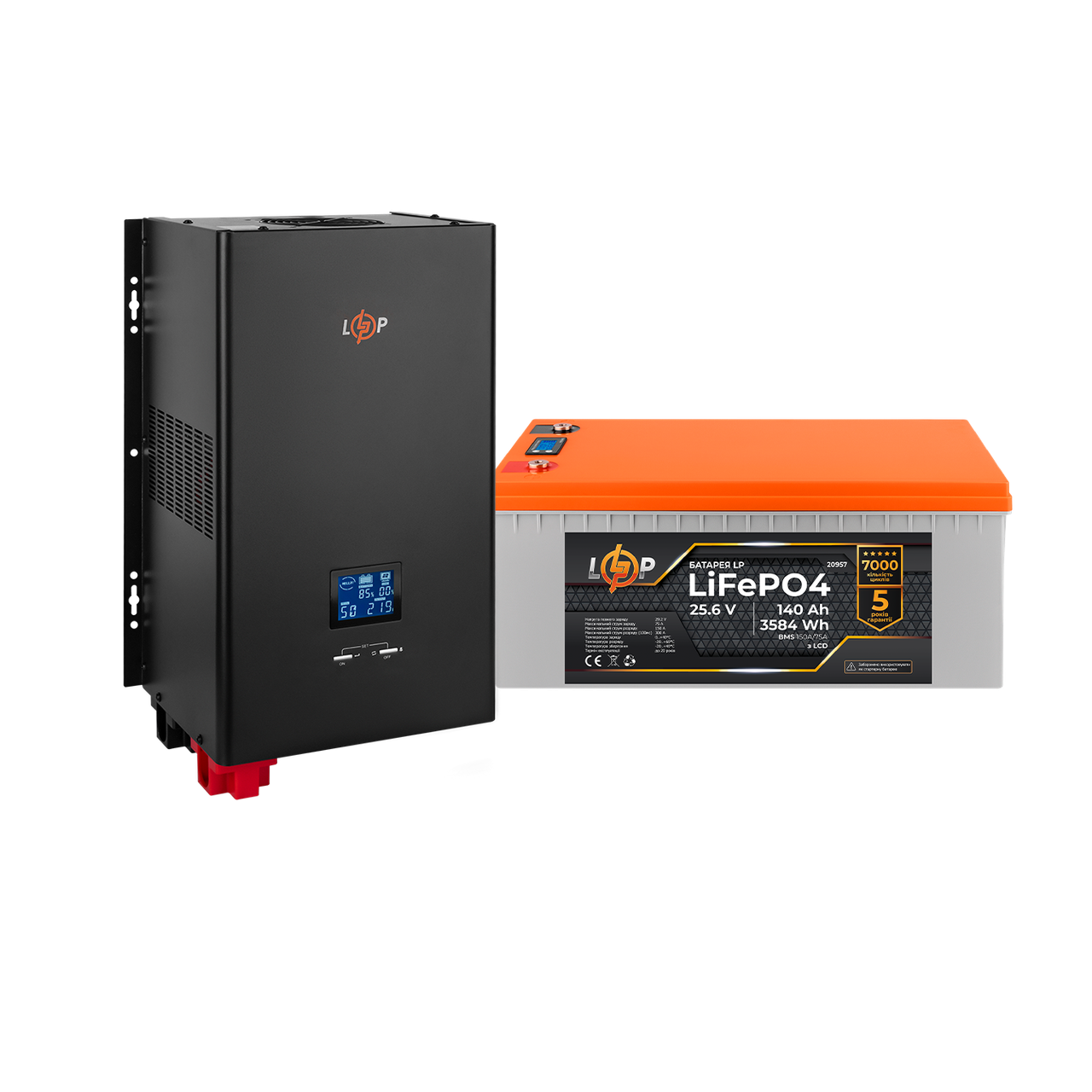 Комплект резервного питания LP (LogicPower) ИБП + литиевая (LiFePO4) батарея (UPS W3600+ АКБ LiFePO4 3584W)