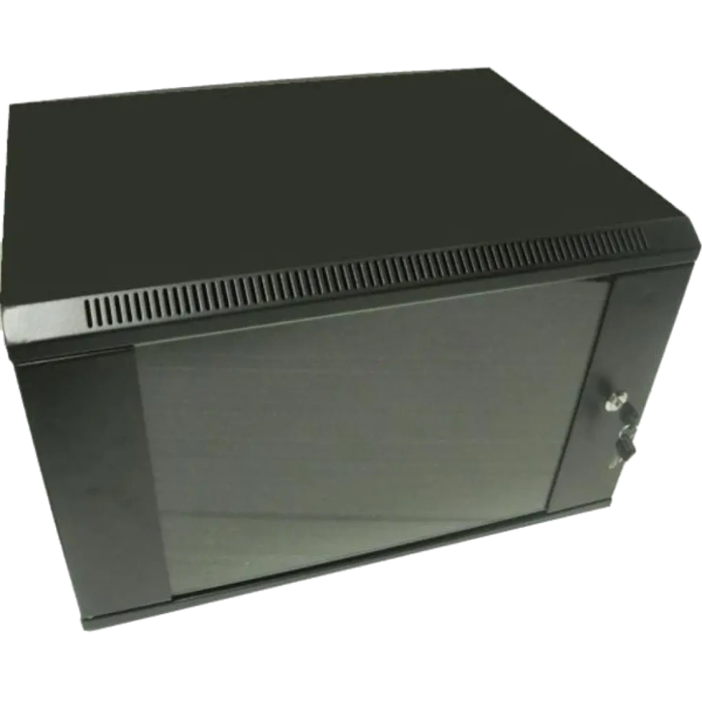 Hypernet WMNC66-9U-FLAT-AC-BLACK Шафа комутаційна настінна 9U 600x600 розбірна