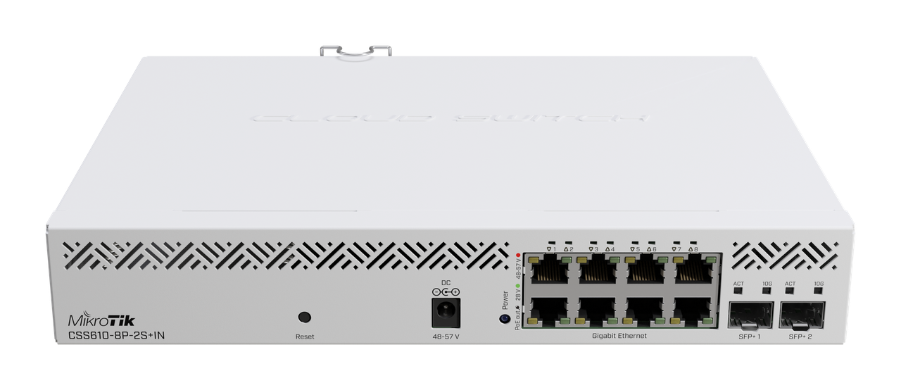 MikroTik CSS610-8P-2S+IN 8-портовий керований PoE комутатор