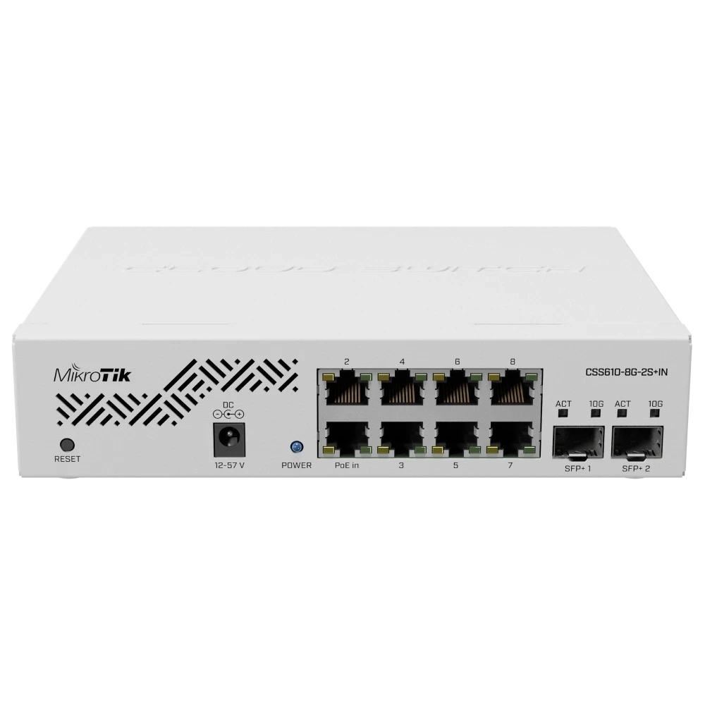 MikroTik CSS610-8G-2S+IN 8-портовий гігабітний керований