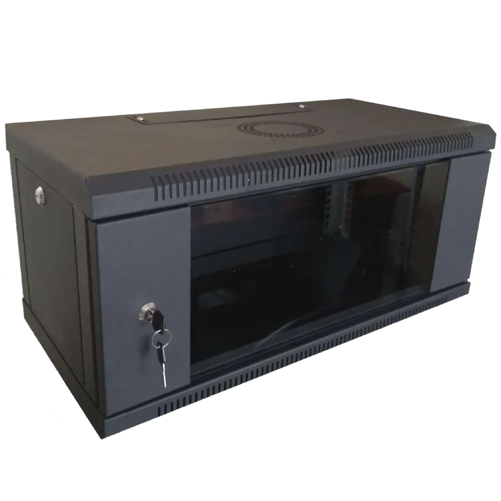 Hypernet WMNC-4U-FLAT-BLACK Шафа коммутаційна настінна 4U 600x450