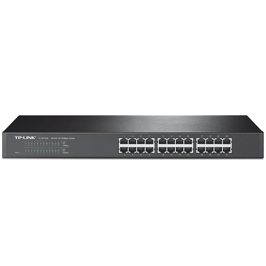 TP-LINK TL-SF1024 24-портовий некерований 10/100 Мбіт/с для монтажу у стійку