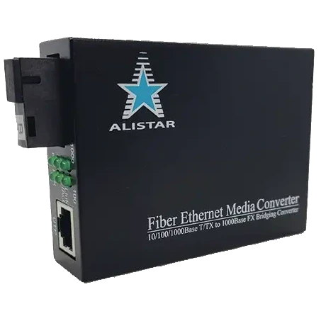 ALISTAR X3G 1G 10/100/1000BASE-T RJ-45 - 1000BASE-LX 1SM WDM SC 20KM TX1310/RX1550nm Медіаконвертор