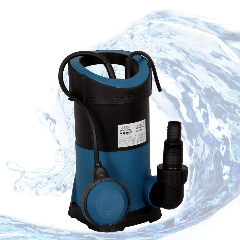 Насос занурювальний дренажний для чистої води Vitals aqua DT 307s (Безкоштовна доставка)