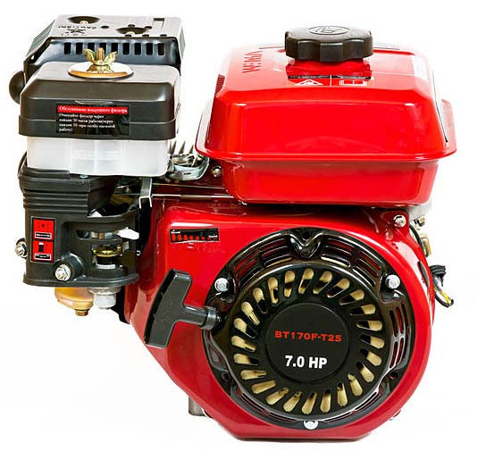 Двигун бензиновий WEIMA  BT170F-Т/25 (7 к.с. під шліци 25мм, L=36,5мм)