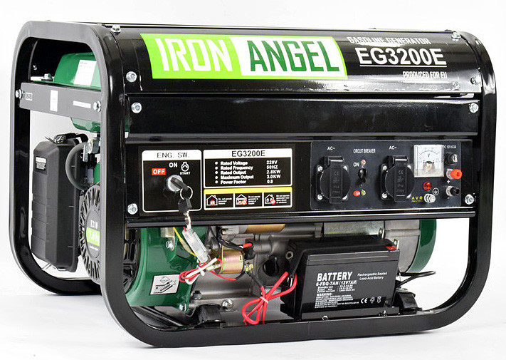 Генератор бензиновий IRON ANGEL EG3200 E (2,8 кВт, електростарт)