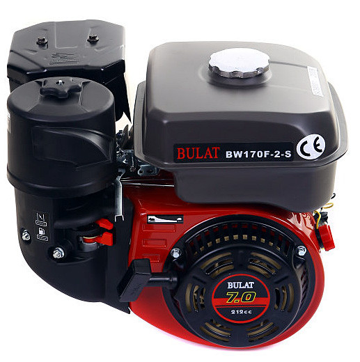 Двигун бензиновий BULAT BW170F2-S NEW (7,0 к.с., шпонка Ø20мм, L=61мм)