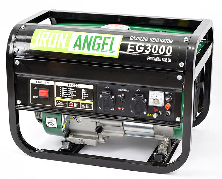 Генератор бензиновий IRON ANGEL EG3000 (2,5 кВт, ручний старт)