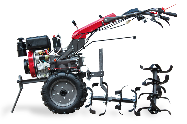 Мотоблок WEIMA Deluxe WM1100AЕ-6 КМ DIFF (дизель 6 к.с., електростарт, колеса 10