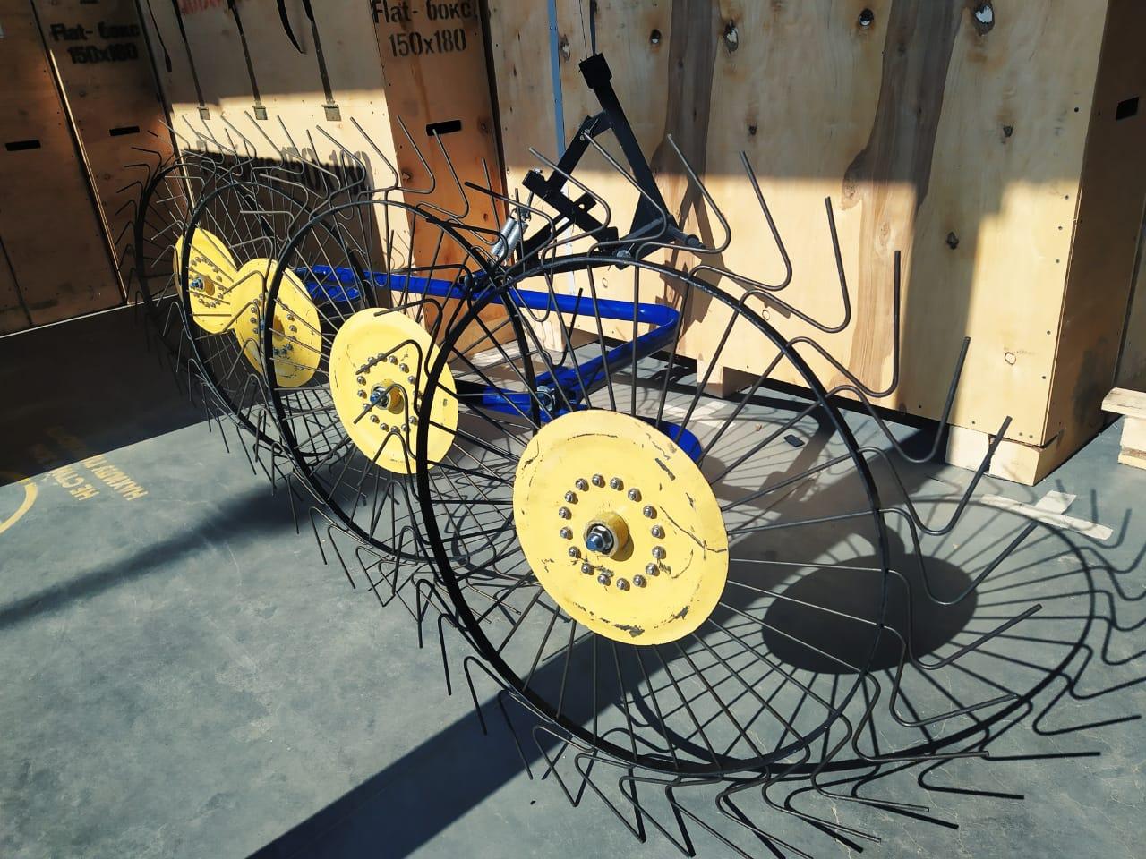 Граблі ворушилки Сонечко (спиця 5 мм) для мінітрактора (3Т)
