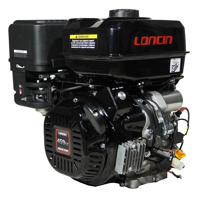 Двигун бензиновий Loncin LC192FD (18,0 к.с., шпонка Ø25 мм, ел.стартер, Євро5) (код 13006)