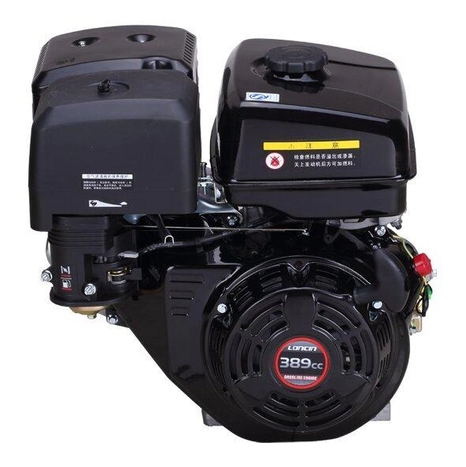Двигyн бензиновий Loncin G390F (13 к.с., шпонка 25мм, Євро 5) (код 13016)