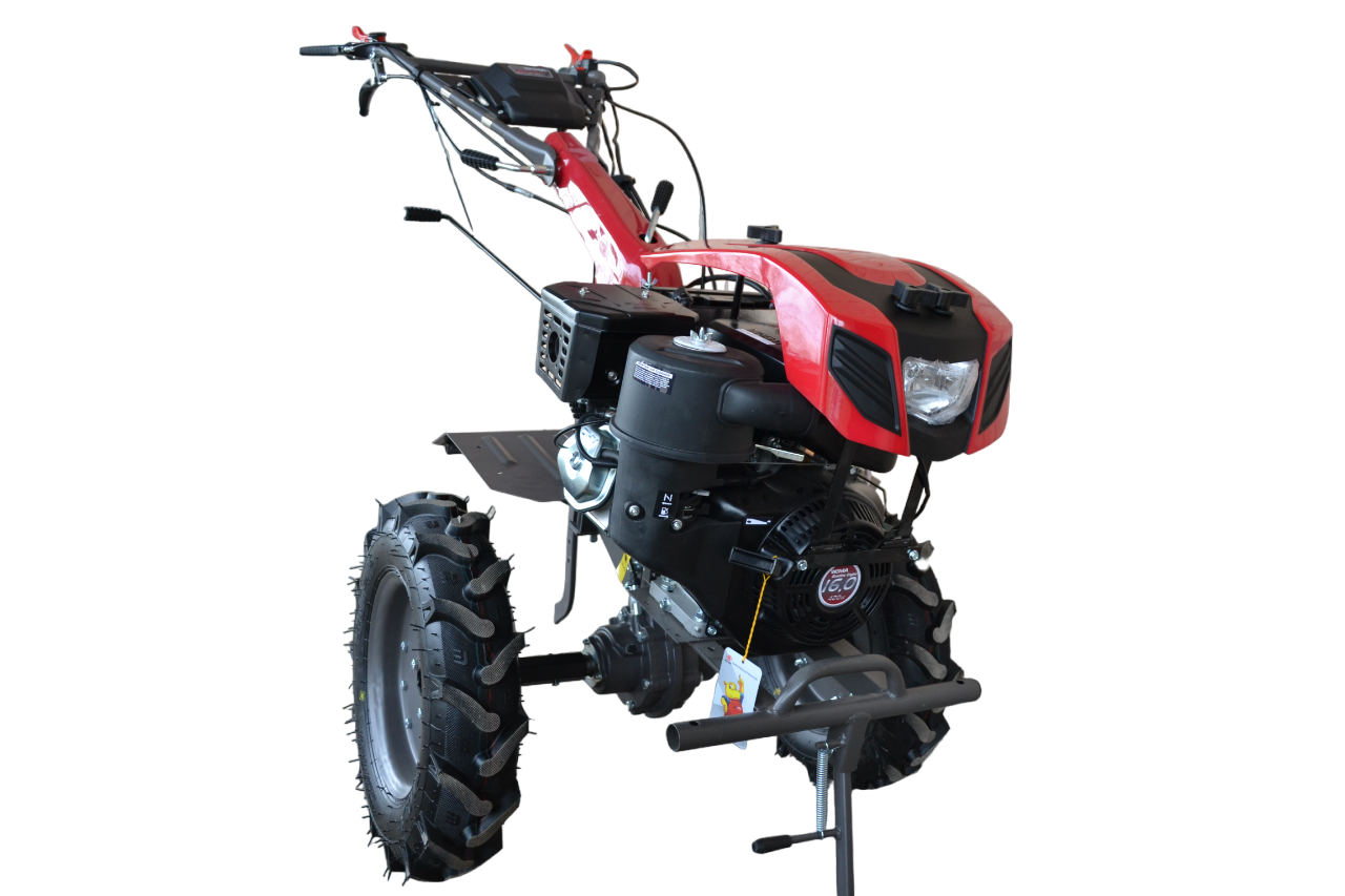 Мотоблок WEIMA DELUXE WM1100FE-6 КМ Diff з капотом і фарою (бензин 16 к.с.,ел. старт., 5,00-12) (код 10109)